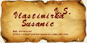 Vlastimirka Susanić vizit kartica